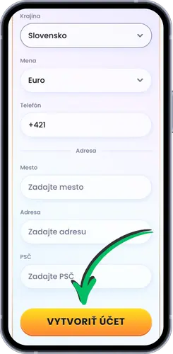 Dokončenie registrácie v kasíne